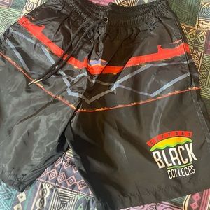 Brand new never worn support black colleges shorts